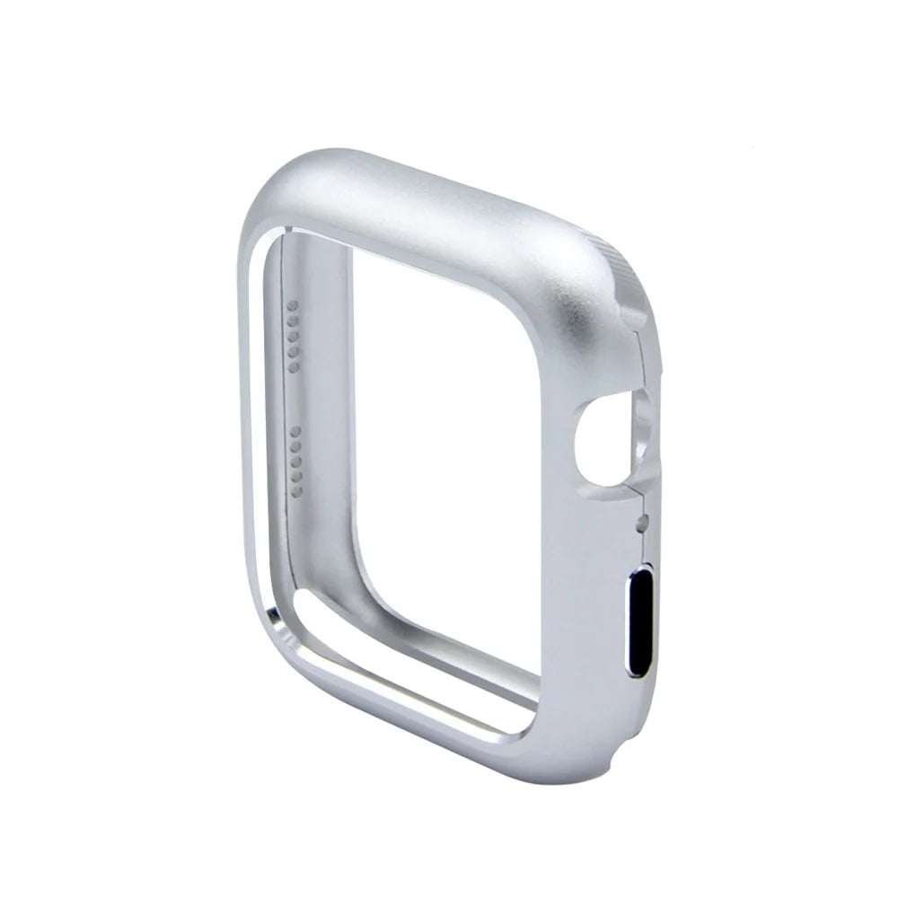 Magnetic Adsorption Metal Frame Protector Cover for Apple Watch Series SE3 / SE2 / SE1 /  6 / 5 / 4 40mm - Silver - 3
