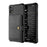 Leather Coated TPU Wallet Kickstand Casing with Built-in Magnetic Sheet for iPhone XR 6.1 inch - Black - 2