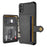 Leather Coated TPU Wallet Kickstand Casing with Built-in Magnetic Sheet for iPhone XR 6.1 inch - Black - 3
