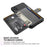 Leather Coated TPU Wallet Kickstand Casing with Built-in Magnetic Sheet for iPhone XR 6.1 inch - Black - 4
