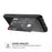 Leather Coated TPU Wallet Kickstand Casing with Built-in Magnetic Sheet for iPhone XR 6.1 inch - Black - 6