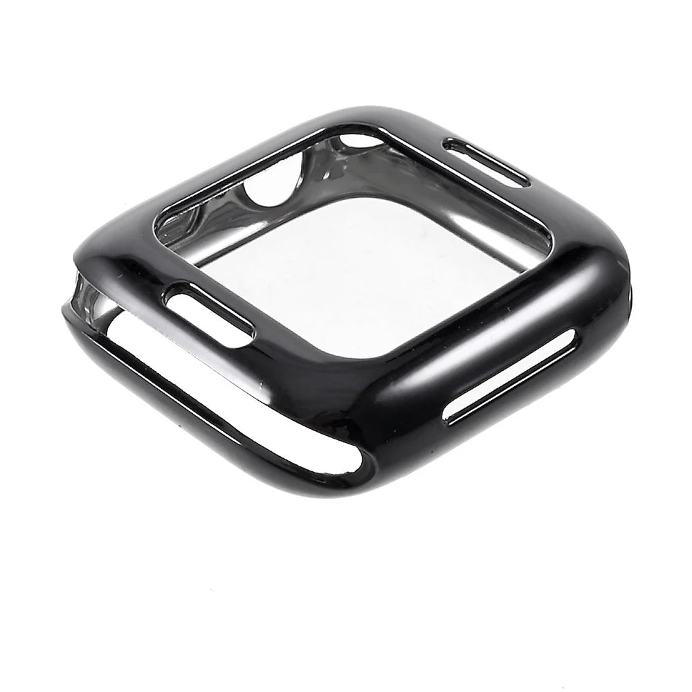 Electroplated TPU Soft Protection Cover for Apple Watch Series SE3 / SE2 / SE1 /  6 / 5 / 4 40mm - Black - 3