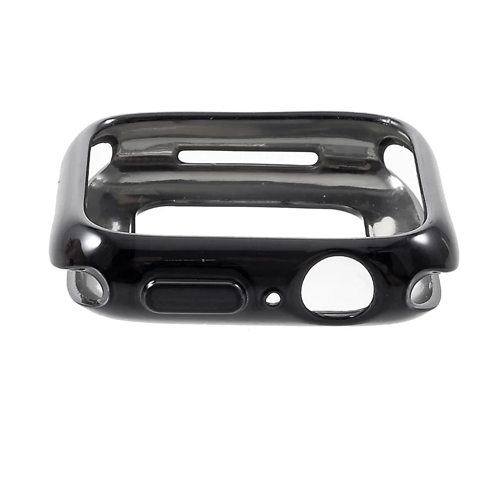 Electroplated TPU Protective Cover for Apple Watch Series SE3 / SE2 / SE1 /  6 / 5 / 4 44mm - Black - 2