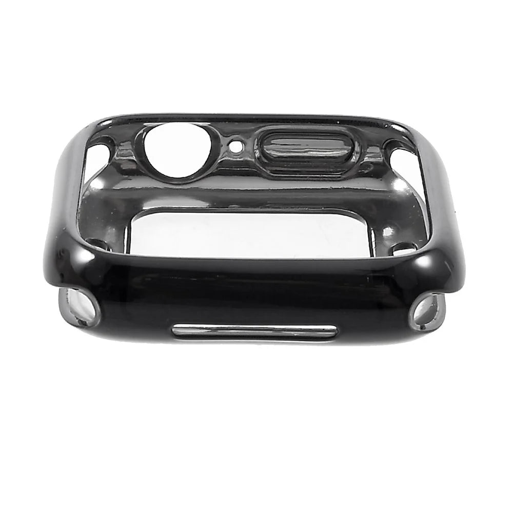Electroplated TPU Protective Cover for Apple Watch Series SE3 / SE2 / SE1 /  6 / 5 / 4 44mm - Black - 4