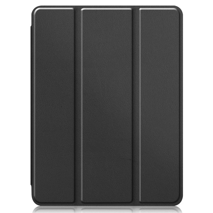 Tri-fold Leather Stand Smart Case with Pen Slot for  iPad Pro 11-inch (2022) / (2021) / (2020) / (2018) - Black - 2
