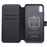 QIALINO Top Layer Cowhide Leather Magnetic Clasp Phone Case for iPhone XR 6.1 inch - Black - 2