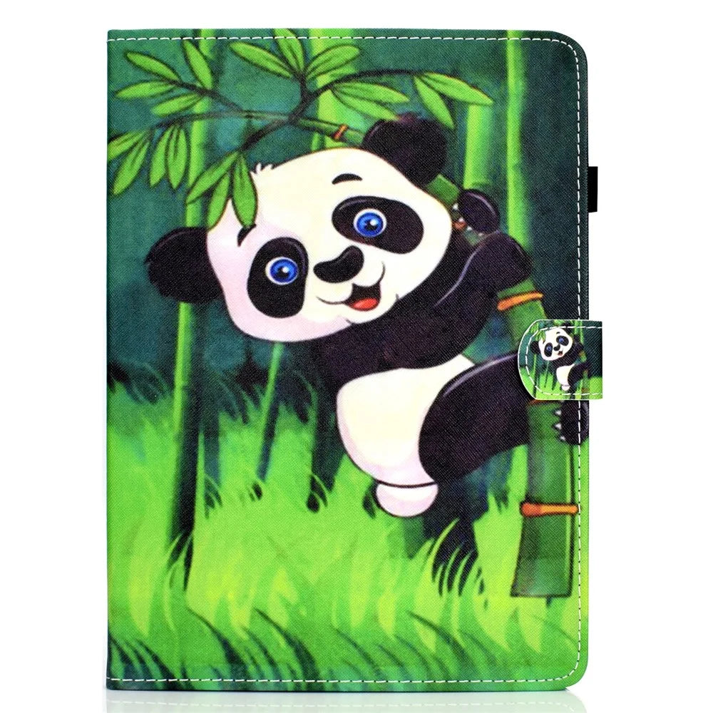Patterned PU Leather Card Holder Tablet Case for iPad Pro 11-inch (2018) - Panda - 2