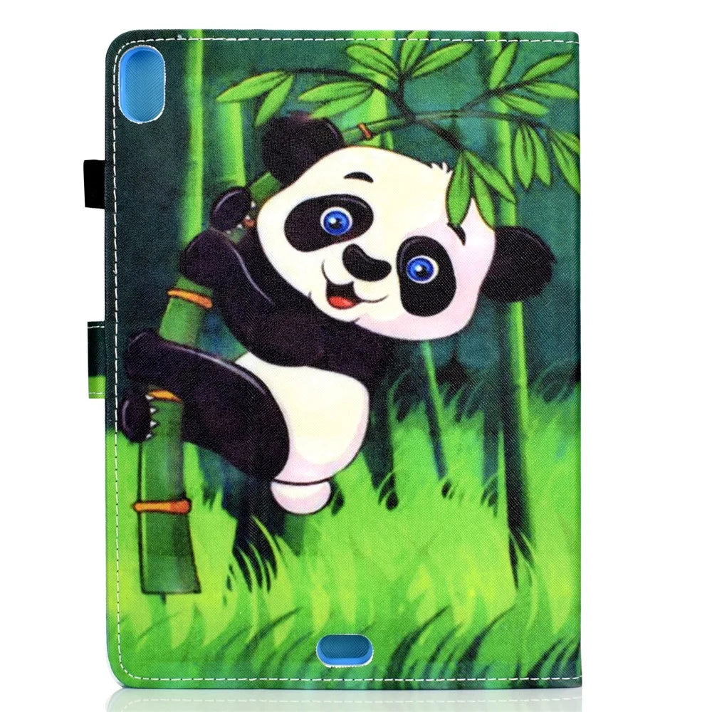 Patterned PU Leather Card Holder Tablet Case for iPad Pro 11-inch (2018) - Panda - 3