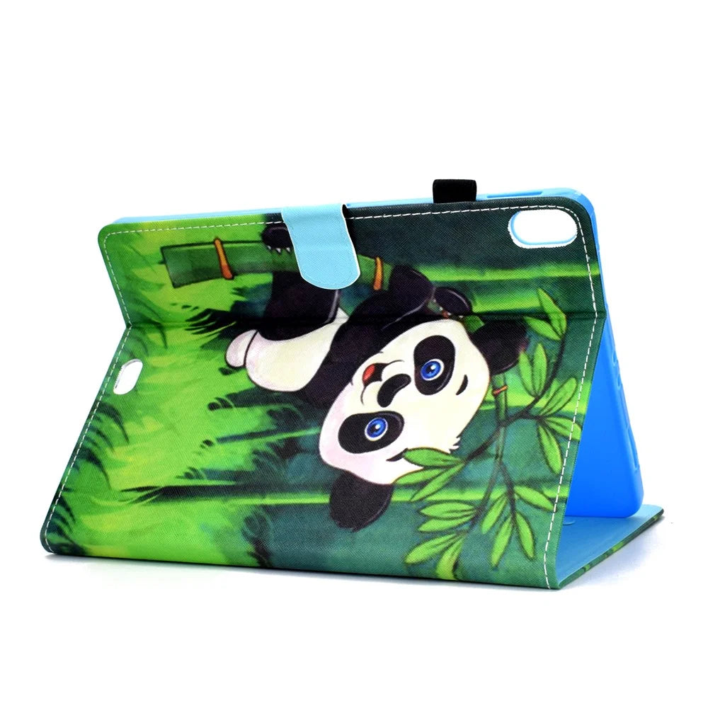 Patterned PU Leather Card Holder Tablet Case for iPad Pro 11-inch (2018) - Panda - 4