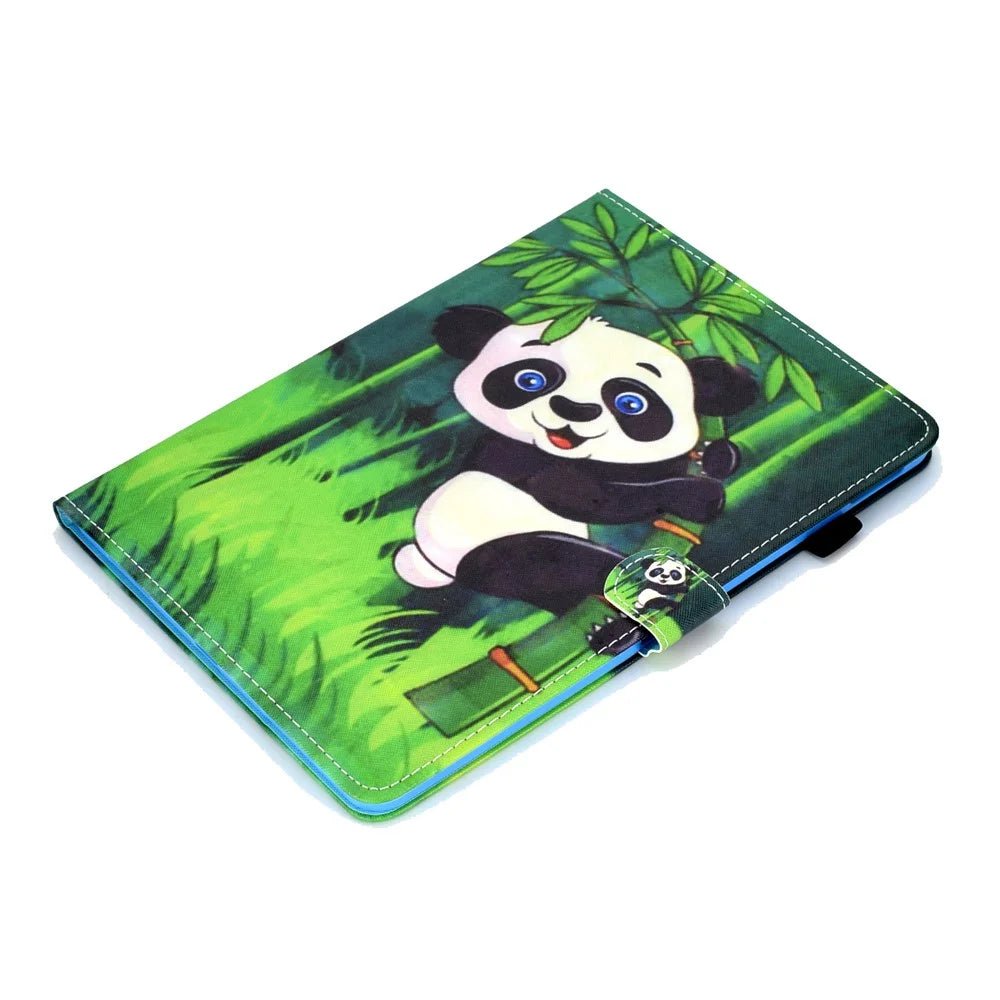 Patterned PU Leather Card Holder Tablet Case for iPad Pro 11-inch (2018) - Panda - 5