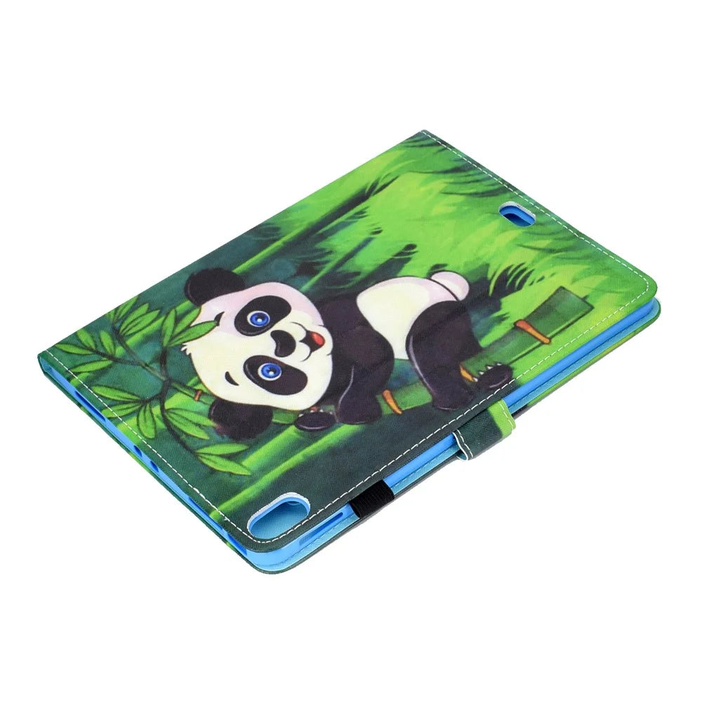 Patterned PU Leather Card Holder Tablet Case for iPad Pro 11-inch (2018) - Panda - 6