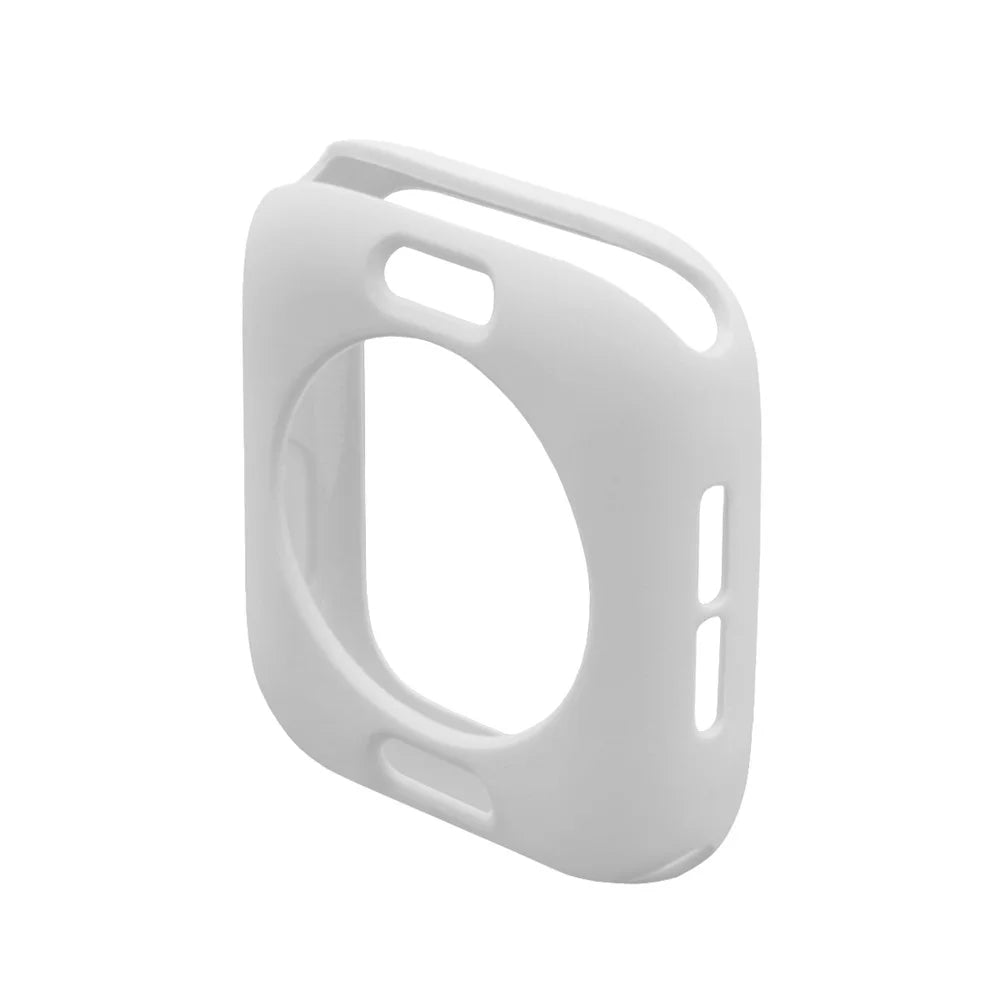 HAT PRINCE for Apple Watch Series SE3 / SE2 / SE1 /  6 / 5 / 4 40mm TPU Protective Case + 3D Full Size Curved Hot Bending HD Clear PET Film - White - 3