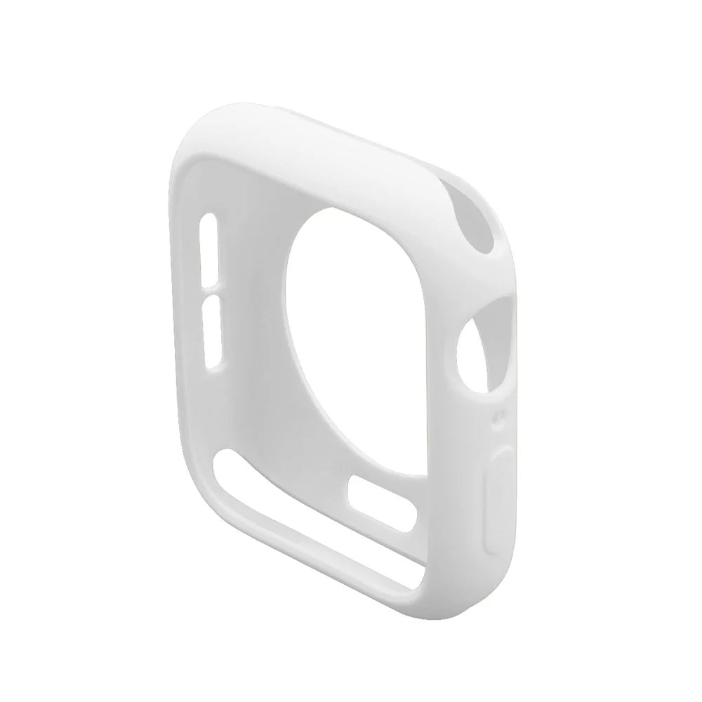 HAT PRINCE for Apple Watch Series SE3 / SE2 / SE1 /  6 / 5 / 4 44mm TPU Protective Case + 3D Full Size Curved Hot Bending HD Clear PET Film - White - 2