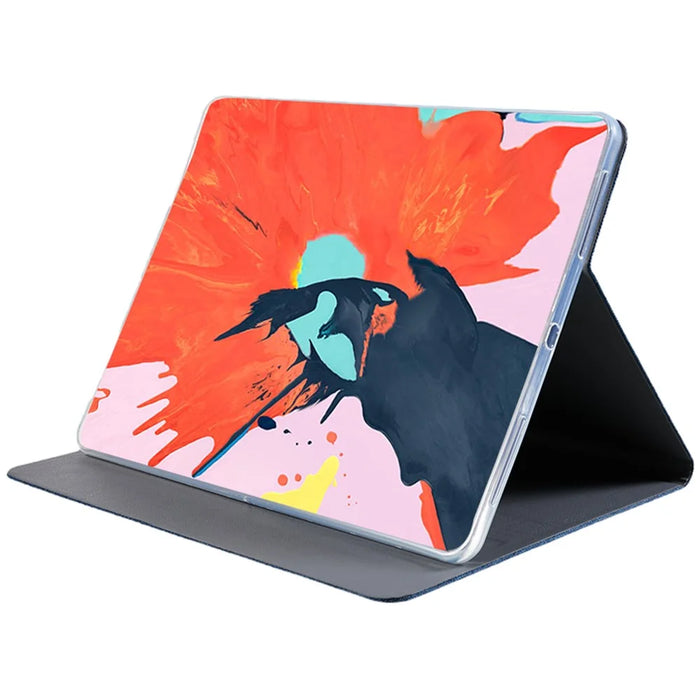 JFPTC Cloth Texture Smart Stand Leather Protection Tablet Shell for iPad Pro 12.9 (2018) -  Blue - 4
