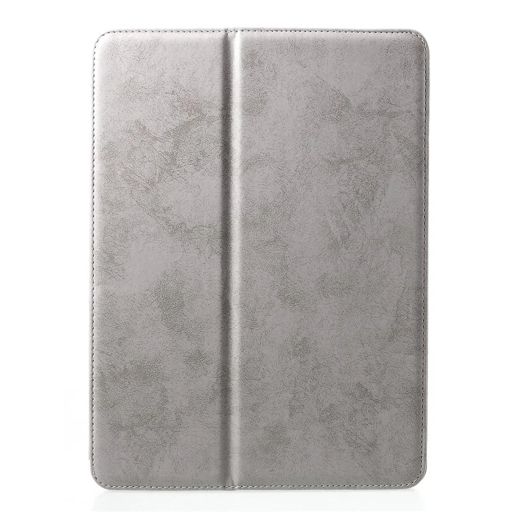 Leather Wallet Stand Cover with Pen Slot for iPad Pro 10.5 (2017) / iPad Air 10.5 (2019) - Grey - 1