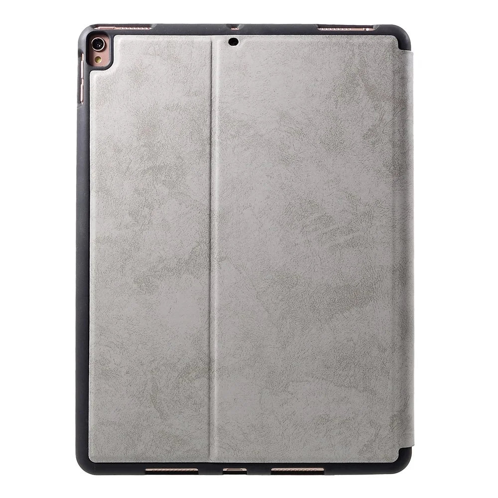 Leather Wallet Stand Cover with Pen Slot for iPad Pro 10.5 (2017) / iPad Air 10.5 (2019) - Grey - 2