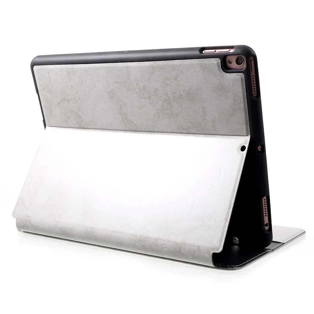 Leather Wallet Stand Cover with Pen Slot for iPad Pro 10.5 (2017) / iPad Air 10.5 (2019) - Grey - 5