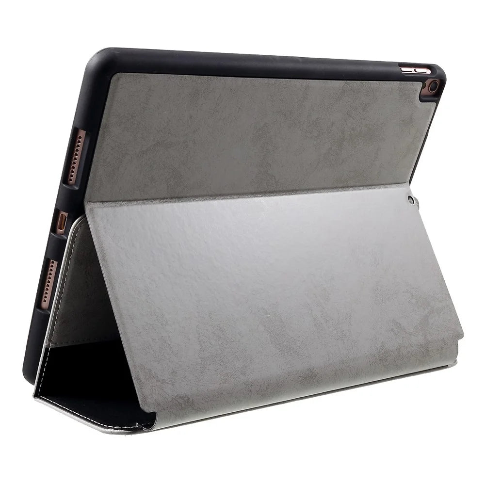 Leather Wallet Stand Cover with Pen Slot for iPad Pro 10.5 (2017) / iPad Air 10.5 (2019) - Grey - 6