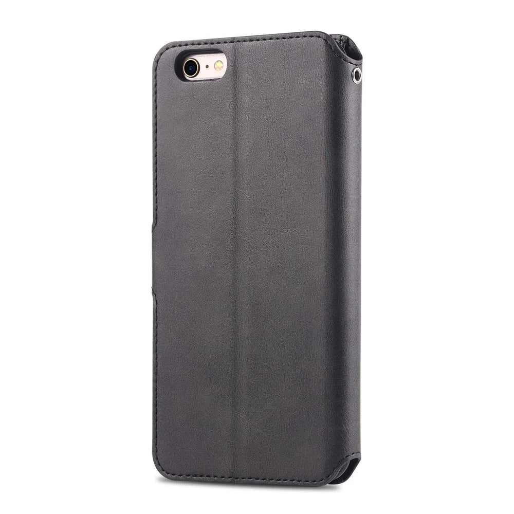 AZNS Leather Case [Wallet Stand] for iPhone 6s / 6 4.7-inch - Black - 7