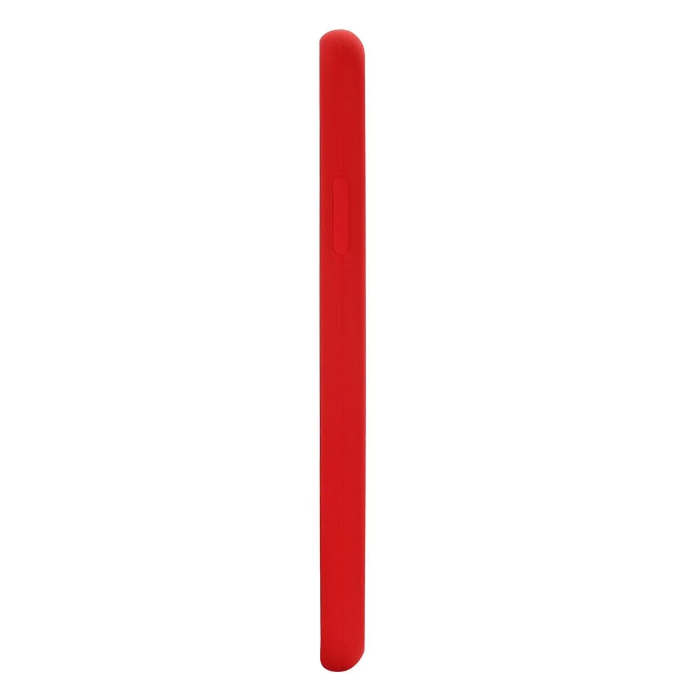 For iPhone XS 5.8 inch Good Protection Anti-scratch Edge Wrapped Liquid Silicone Case Soft Smartphone Cover Shell - Red - 7