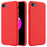 Edge Wrapped Liquid Silicone Phone Protection Case Cellphone Shell for iPhone 7 4.7 inch/8 4.7 inch/SE (2020)/SE (2022) - Red - 1