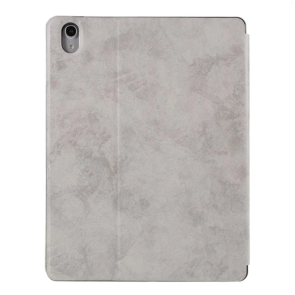 PU Leather Wallet Stand Tablet Cover with Pen Slot for iPad Pro 11-inch (2018) - Grey - 2