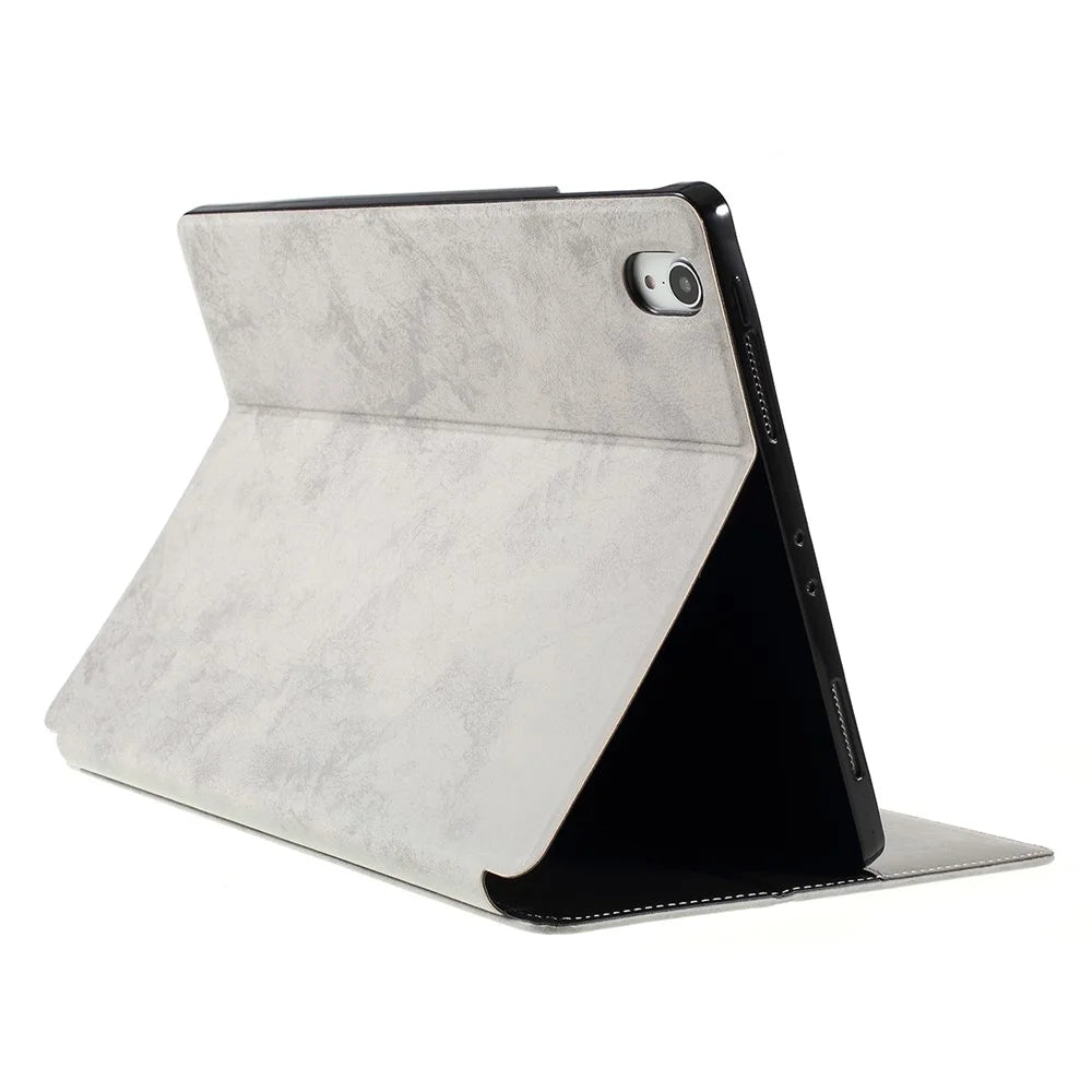 PU Leather Wallet Stand Tablet Cover with Pen Slot for iPad Pro 11-inch (2018) - Grey - 4