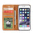 FORWENW Fantasy Series Silky Touch Leather Wallet Case for iPhone 6s Plus / 6 Plus - Brown - 4