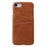 Double Card Slots PU Leather Coated PC Hard Accessory Cover for iPhone 7/8/SE (2020)/SE (2022) 4.7 inch - Coffee - 1