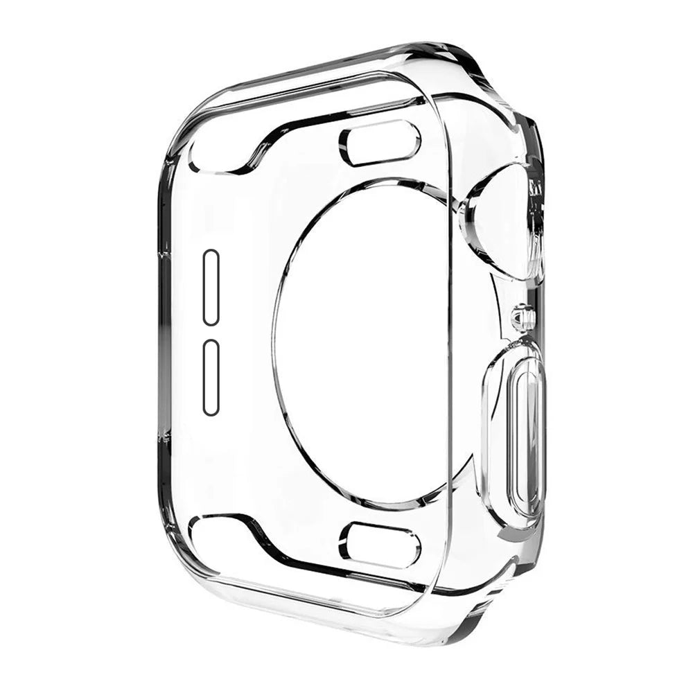 HAT PRINCE for Apple Watch Series SE3 / SE2 / SE1 /  6 / 5 / 4 44mm Clear Soft TPU Case + 3D PET Curved Hot Bending Clear Screen Protector - 4