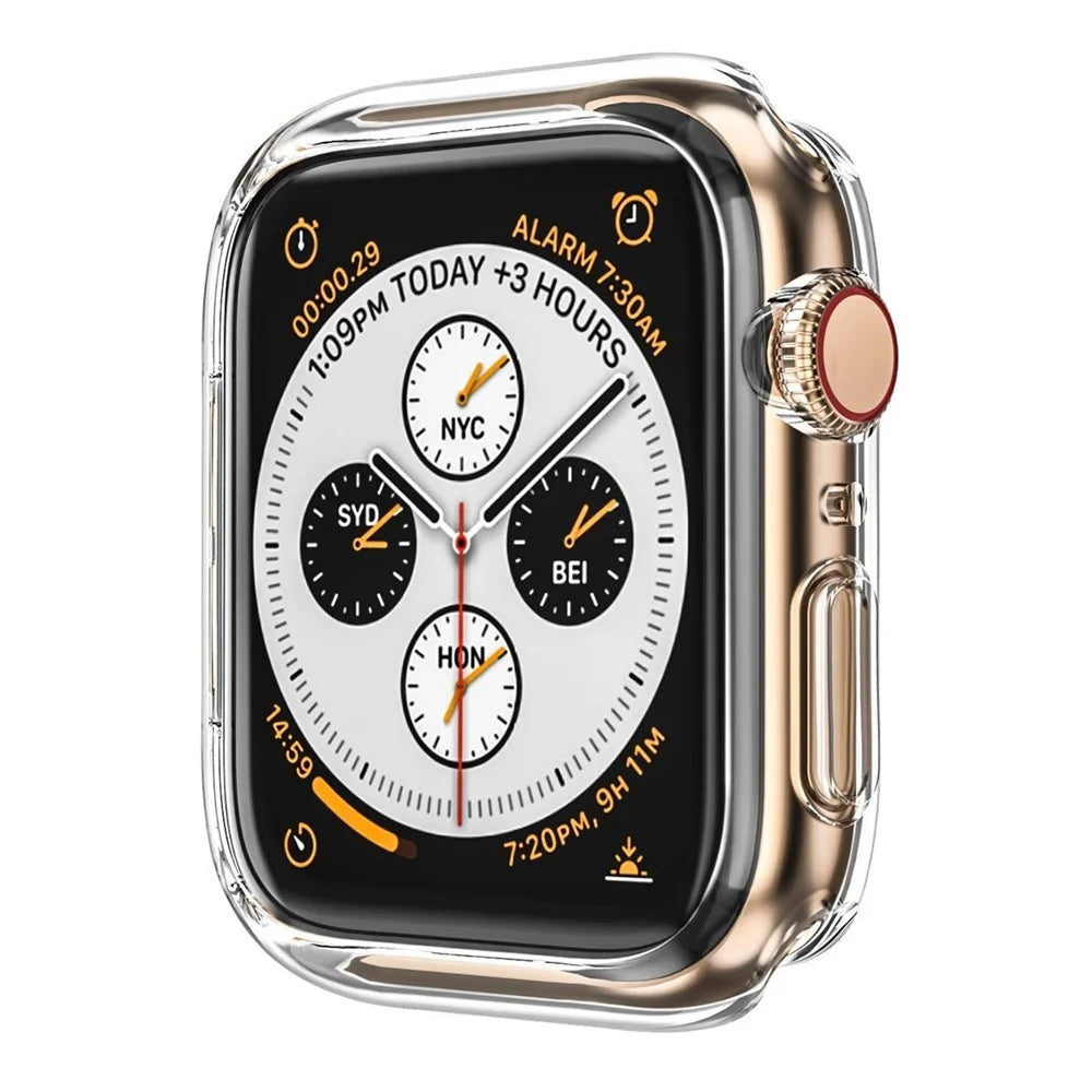 HAT PRINCE for Apple Watch Series SE3 / SE2 / SE1 /  6 / 5 / 4 40mm Clear Soft TPU Cover + 3D PET Curved Hot Bending Clear Screen Protector - 2