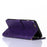 Imprint Butterfly Flower Stand Leather Case with Strap for iPhone 6s Plus / 6 Plus 5.5-inch - Purple - 3