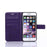 Imprint Butterfly Flower Stand Leather Case with Strap for iPhone 6s Plus / 6 Plus 5.5-inch - Purple - 4