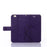 Imprint Butterfly Flower Stand Leather Case with Strap for iPhone 6s Plus / 6 Plus 5.5-inch - Purple - 5