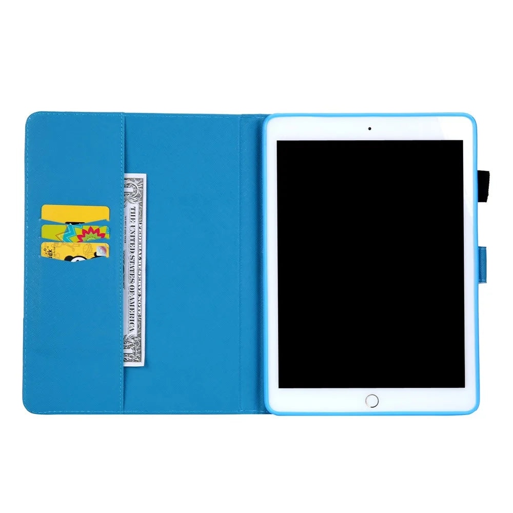 Patterned Leather Stand Wallet Case for iPad 9.7-inch (2018) / 9.7-inch (2017) / Air 2 / Air - Glitter Pattern - 5