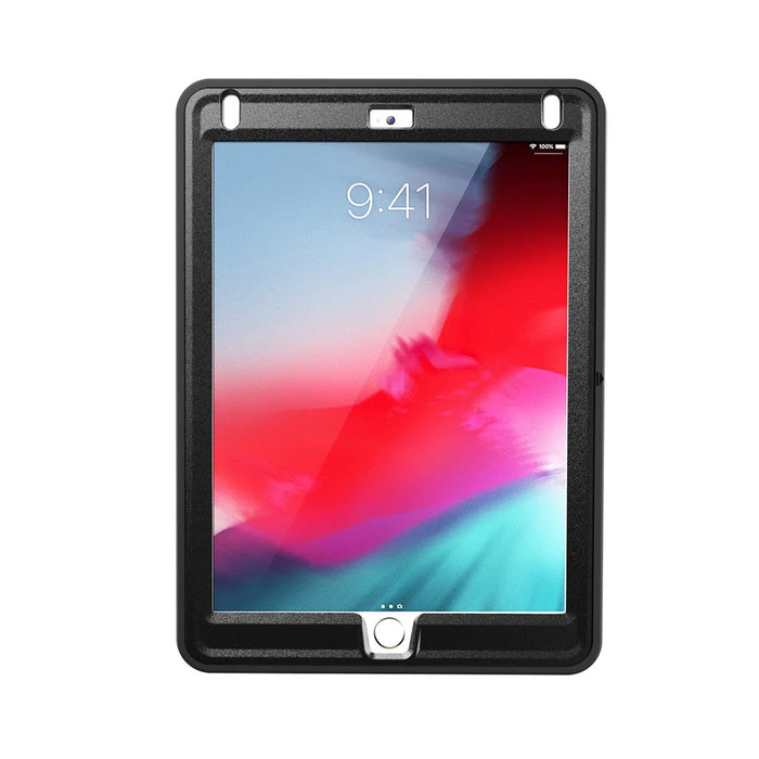 360 Degree Rotable TPU + PC Tablet Case with Kickstand and Adjustable Hand Strap for iPad 9.7 (2018) / 9.7 (2017) / Air / Air 2/ Pro 9.7 (2016) - Black - 4