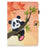 Patterned Leather Card Holder Stand Flip Cover for iPad 9.7-inch (2018) / (2017) - Panda on the Tree - 2