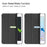 Auto-wake/sleep PU Leather Stable Tri-fold Stand Stand Flip Cover Case for iPad mini (2019) 7.9 inch / mini 4 - Black - 6