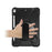 For iPad Air 10.5 inch (2019) [X-Shape] PC + TPU Combo 360 Degree Swivel Kickstand Case with Hand Strap and Shoulder Strap - Black - 3