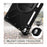 For iPad Air 10.5 inch (2019) [X-Shape] PC + TPU Combo 360 Degree Swivel Kickstand Case with Hand Strap and Shoulder Strap - Black - 6
