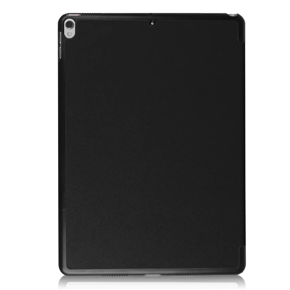 For iPad Air 10.5 (2019) / Pro 10.5-inch (2017) Tri-fold PU Leather Smart Stand Case Accessory - Black - 3