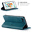 CASEME 013 Series Auto-absorbed PU Leather Wallet Stand Case for iPhone 6s / 6 4.7-inch - Blue - 4