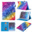 Patterned Leather Stand Smart Flip Case for iPad mini (2019) 7.9 inch / Mini 4 / 3 / 2 / 1 - Colorful Diamond - 1