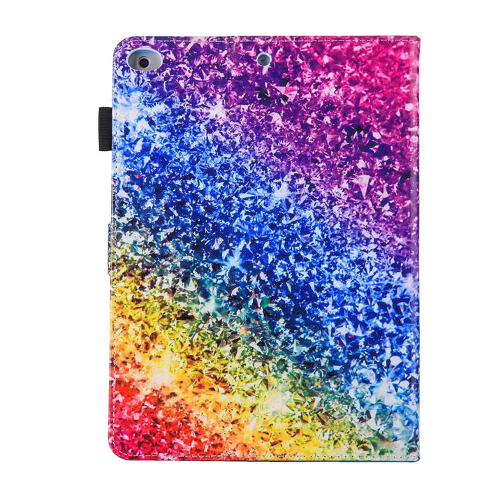 Patterned Leather Stand Smart Flip Case for iPad mini (2019) 7.9 inch / Mini 4 / 3 / 2 / 1 - Colorful Diamond - 3