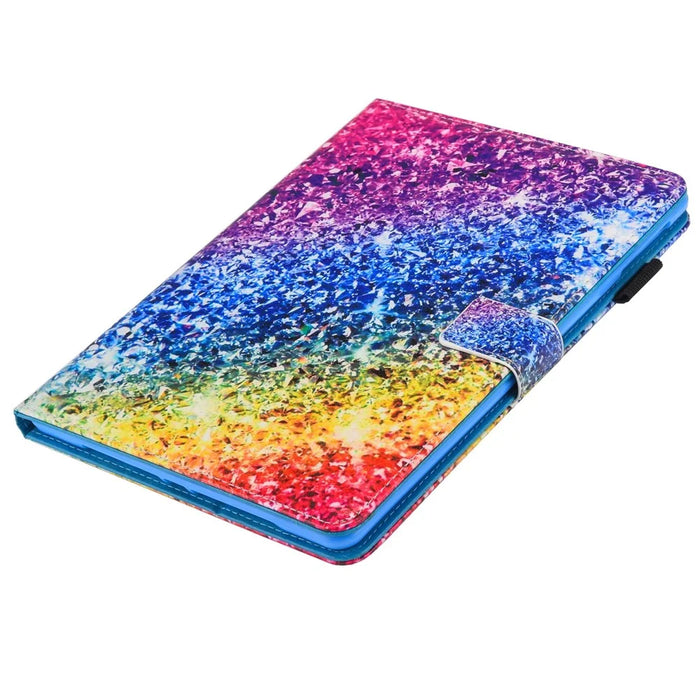 Patterned Leather Stand Smart Flip Case for iPad mini (2019) 7.9 inch / Mini 4 / 3 / 2 / 1 - Colorful Diamond - 6