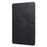 Silk Texture Origami Stand PU Leather Case for iPad mini (2019) 7.9 inch - Black - 2