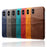 Dual Card Slots PU Leather Coated PC Case for iPhone XS Max 6.5 inch - Black - 6