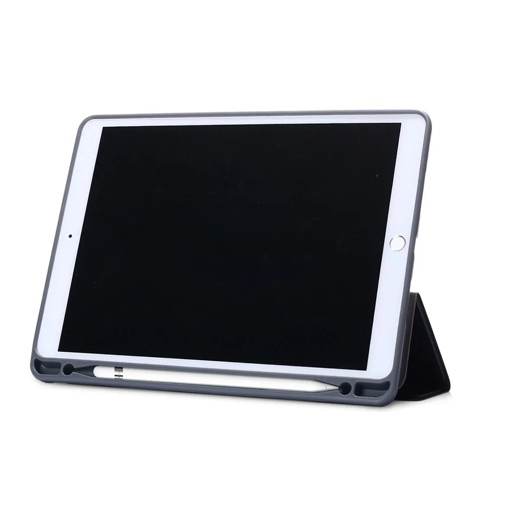 PU Leather Tri-fold Stand Smart Tablet Cover for iPad Air 10.5 inch (2019) / iPad Pro 10.5-inch (2017) - Black - 7