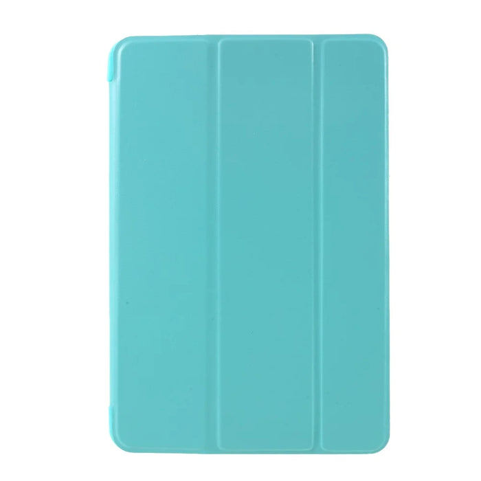 For iPad mini (2019) 7.9 inch Tri-fold Stand Silicone + Leather Tablet Shell - Baby Blue - 1