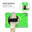 [X-Shape] PC + TPU 360-degree Swivel Kickstand Case with Hand Strap for iPad mini (2019) 7.9 inch / iPad mini 4 - Green - 2
